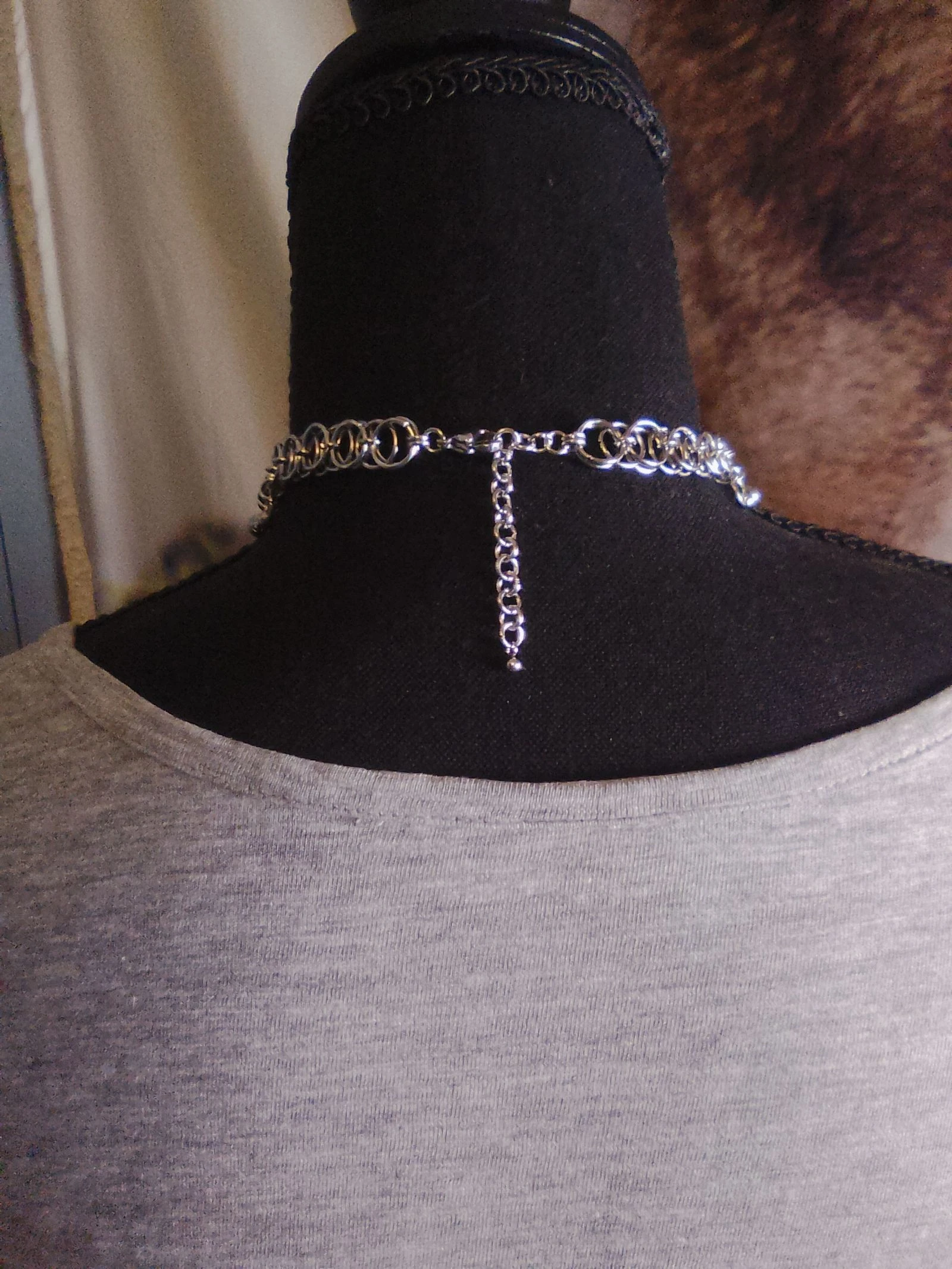 Collarbone Celtic chainmail choker – photo 3